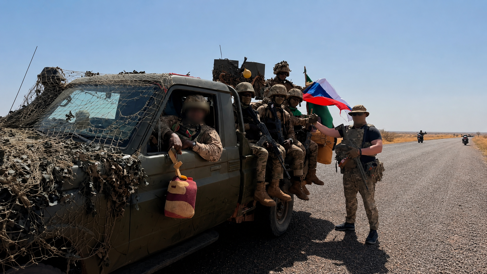Mercenaires du groupe Africa Corps en opération au Mali