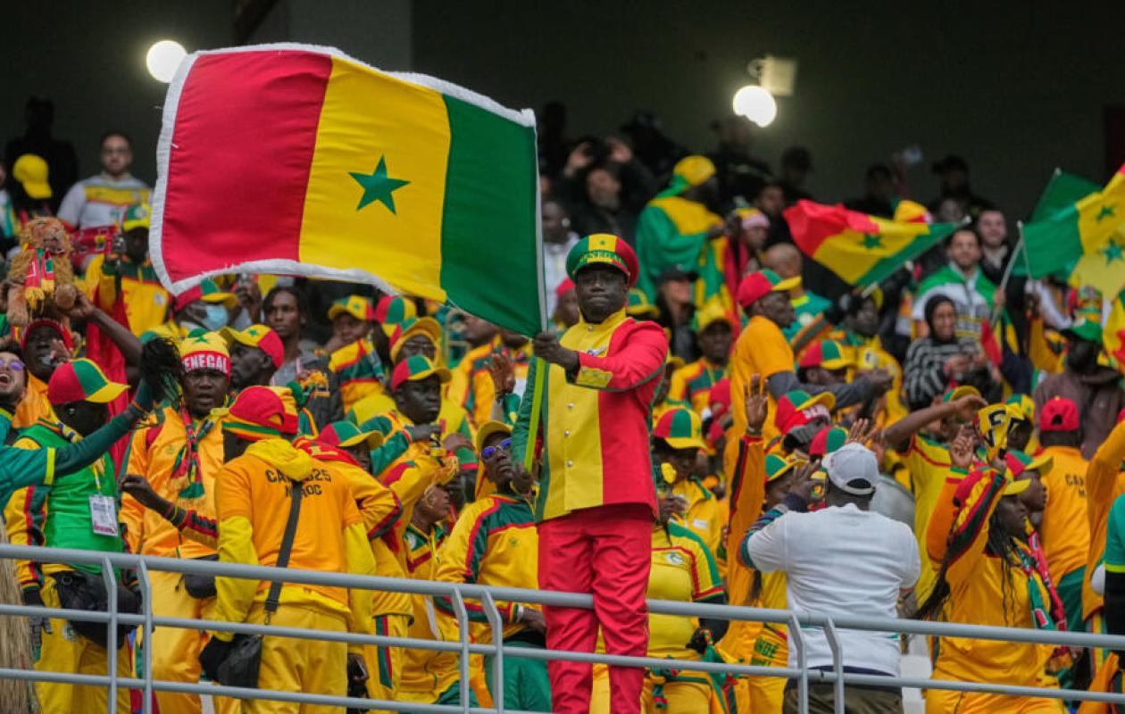 Supporters sénégalais lors d'un événement footballistique