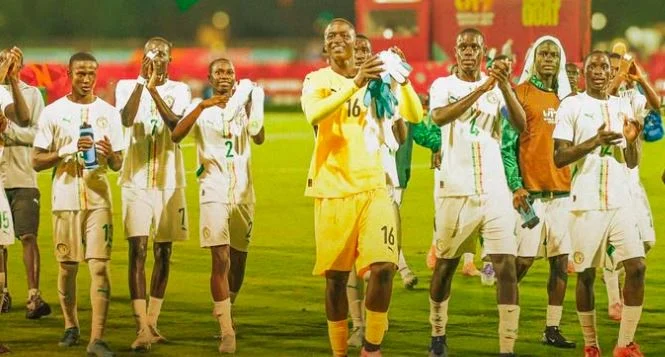 Le Sénégal en action lors d'un match de la CAN U17