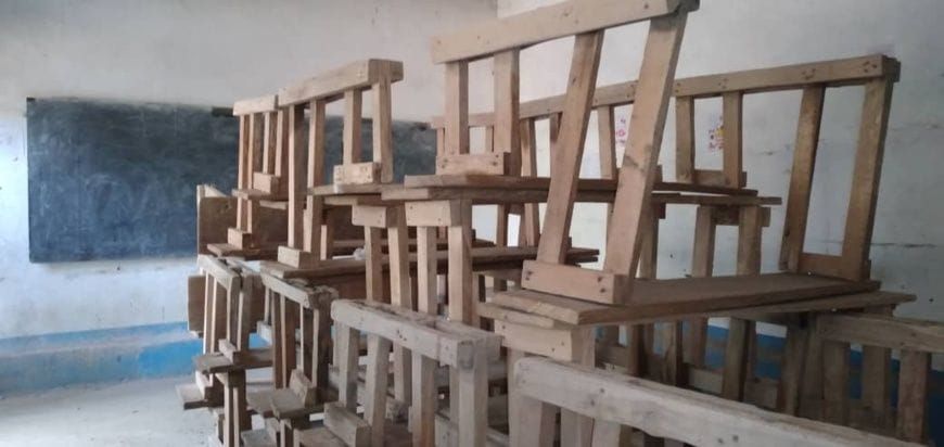 élèves en classe au Tchad