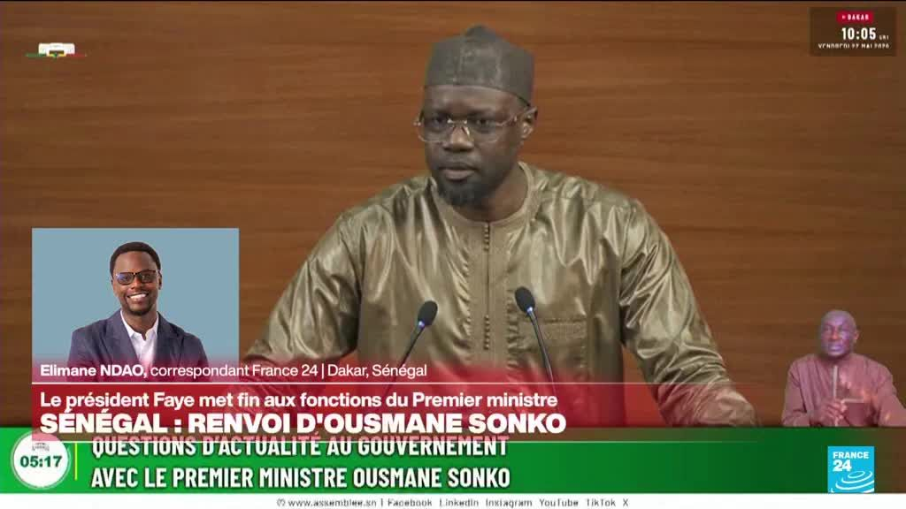 Le président Bassirou Diomaye Faye et son Premier ministre Ousmane Sonko lors d'un événement officiel