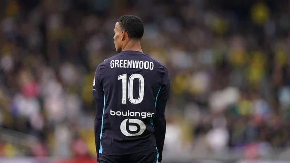 Mason Greenwood, attaquant de l'OM, en action sur le terrain