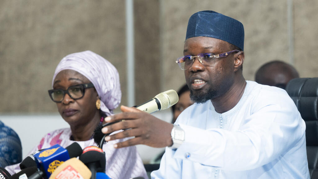 Ousmane Sonko lors de la conférence de presse donnée à Dakar le 2 juin