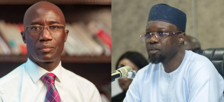 portrait d'Ousmane Sonko et Moussa Sarr