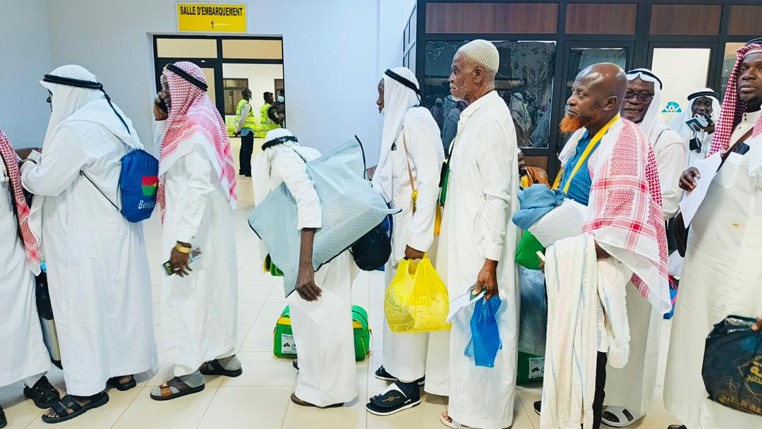 Pèlerins burkinabè de retour du Hajj 2026 à Ouagadougou