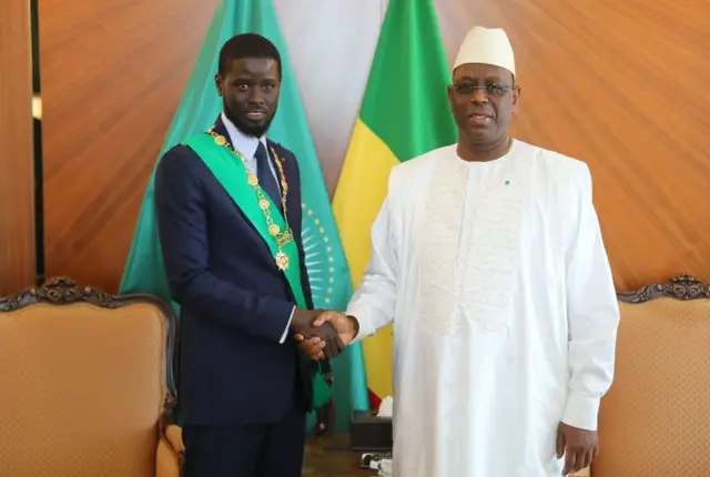 Cérémonie d'investiture entre Bassirou Diomaye Faye et Macky Sall