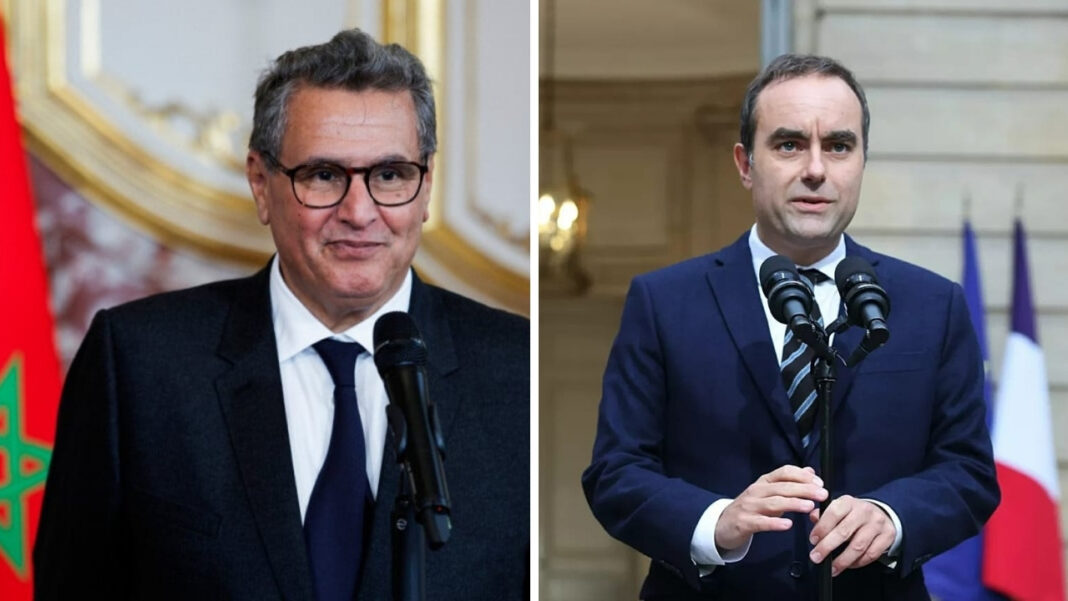 Rencontre entre Aziz Akhannouch et Sébastien Lecornu lors d'une RHN Maroc-France