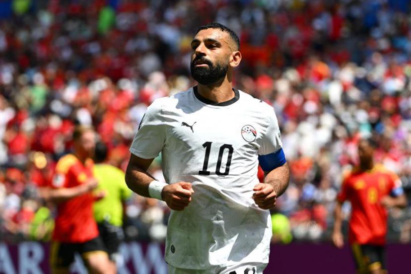 Mohamed Salah avec l'Egypte lors d'un match de Coupe du monde 2026