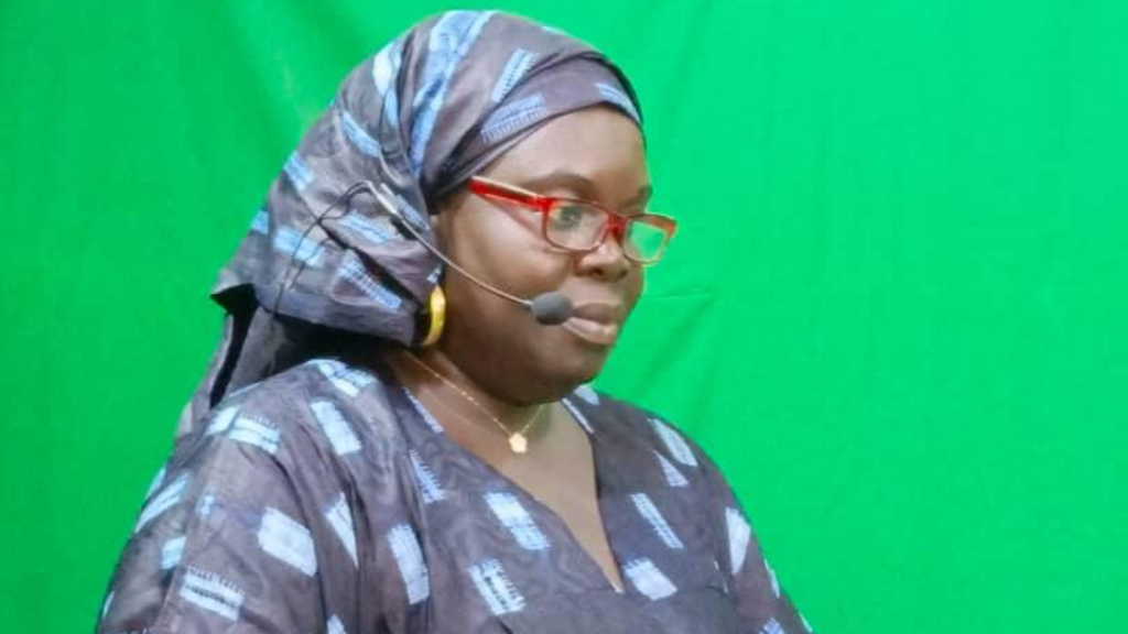 Mariama Sonko lors du lancement du mouvement Nous sommes la solution au Togo