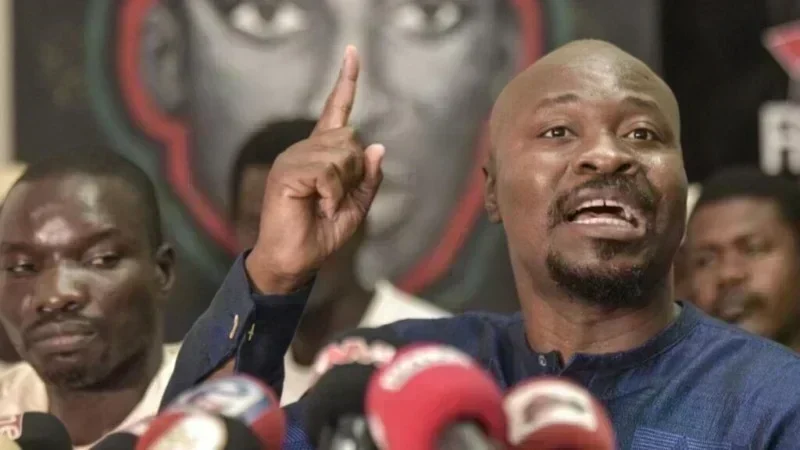 Guy Marius Sagna lors d'une intervention publique