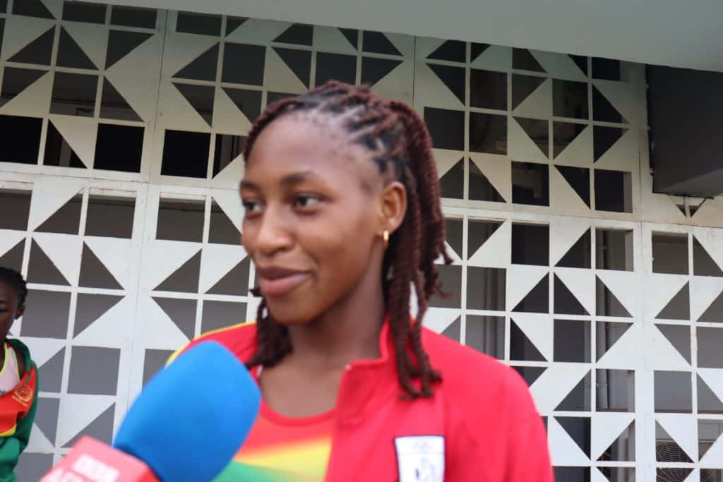 Zalissa Zongo en action lors des Championnats U18 et U20 des Cinq Nations