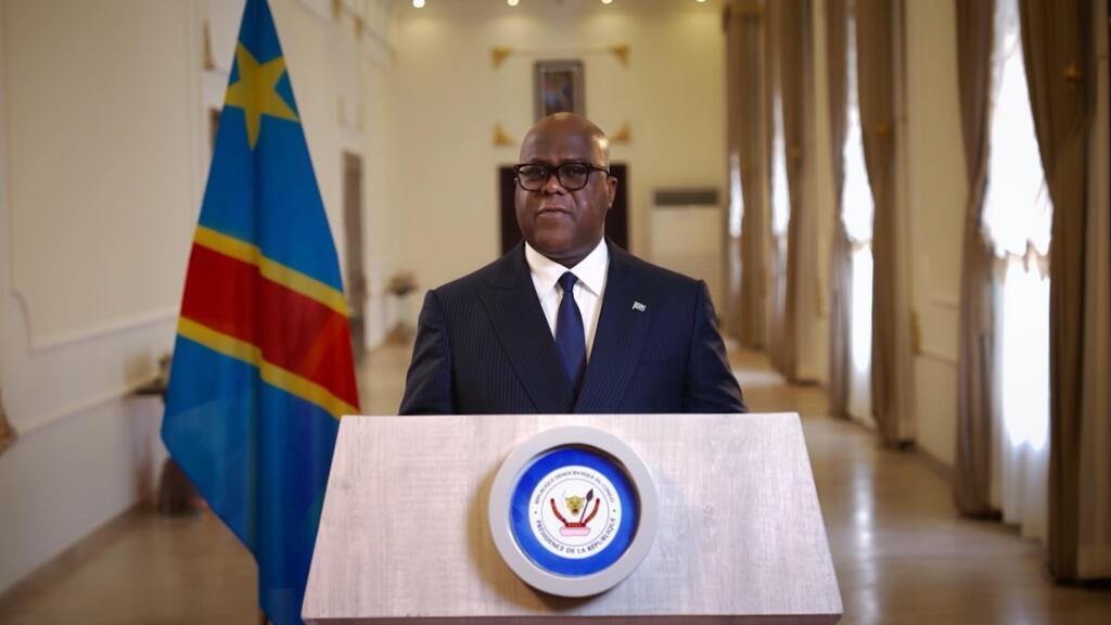 Le président de la République démocratique du Congo, Félix Tshisekedi, s'exprimant lors d'un discours à la Nation en juin 2026.