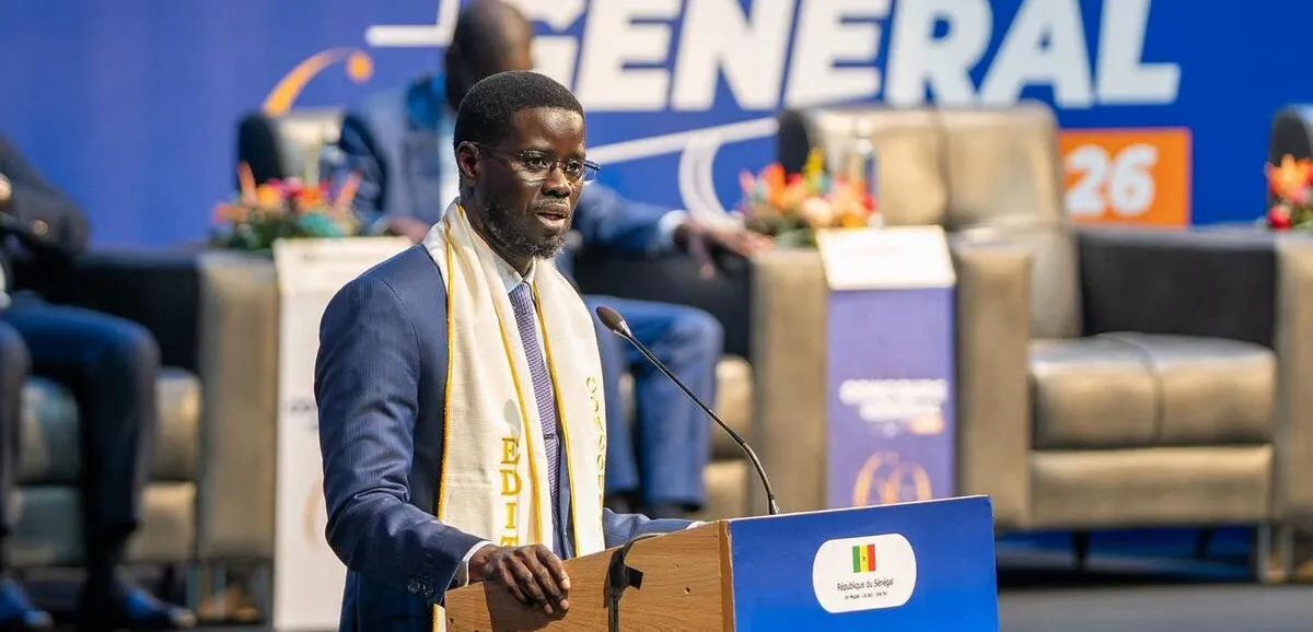 Le président Bassirou Diomaye Faye s'adresse à la jeunesse sénégalaise lors de la remise des prix du Concours général, un événement placé sous le signe des Jeux olympiques de la jeunesse Dakar 2026