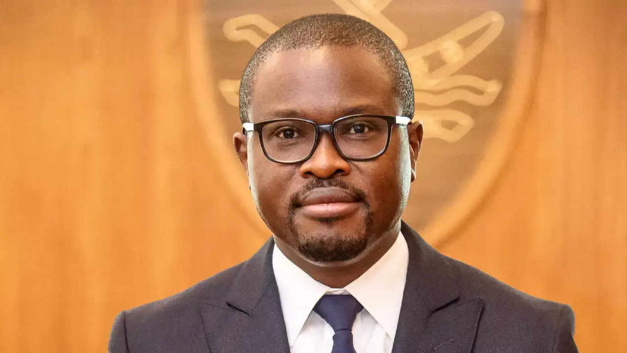 portrait de Romuald Wadagni, candidat de la mouvance présidentielle pour l'élection présidentielle d'avril 2026 au Bénin