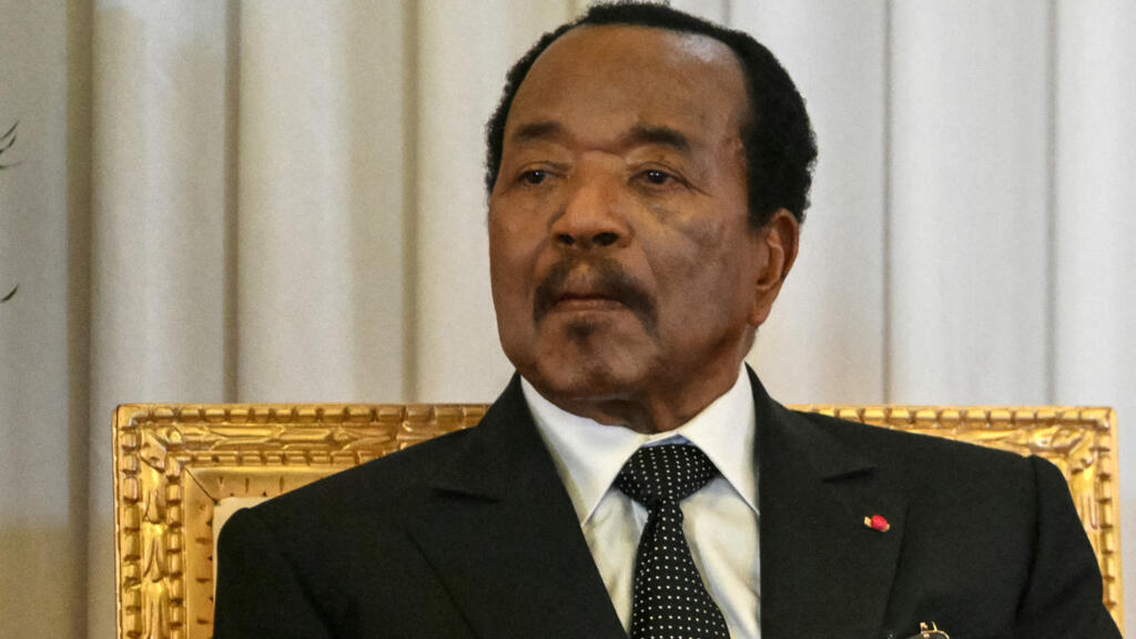 Paul Biya, président camerounais, lors d'une rencontre officielle à Yaoundé en avril 2026