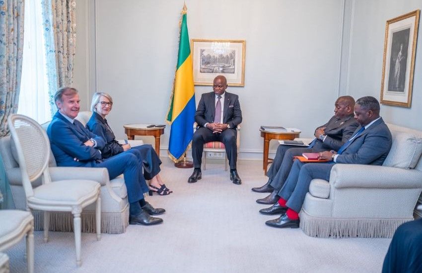 Le président Oligui Nguema rencontre Anne Rigail, directrice générale d'Air France
