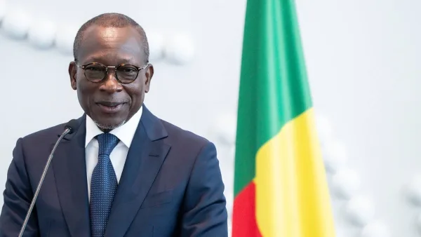 Patrice Talon lors de la session constitutive du Sénat du Bénin