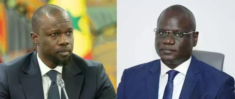 illustration des tensions entre Ousmane Sonko et Abdourahmane Diouf autour d'une commission d'enquête
