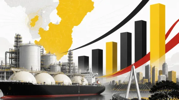 Illustration symbolisant la croissance économique et la stabilité financière du Bénin