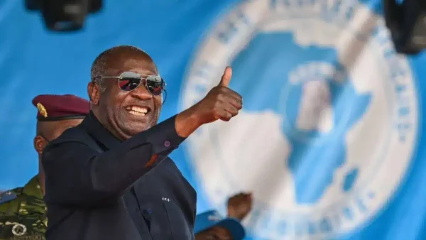 Portrait de Laurent Gbagbo, président du PPA-CI