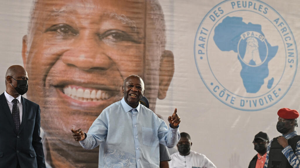 Laurent Gbagbo, président du PPA-CI, lors du congrès de son parti à Abidjan en mai 2026