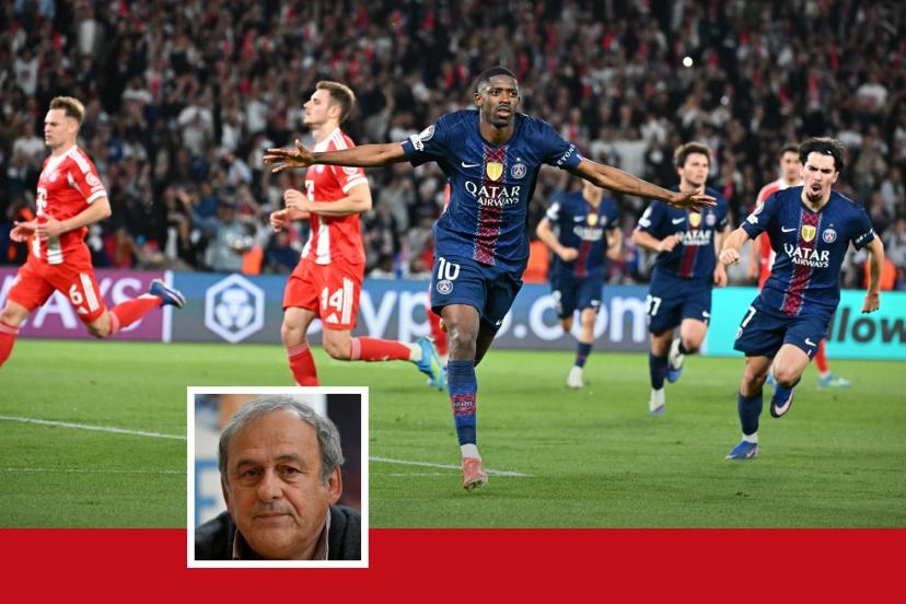 Michel Platini lors de l'interview dans le magazine L'Équipe